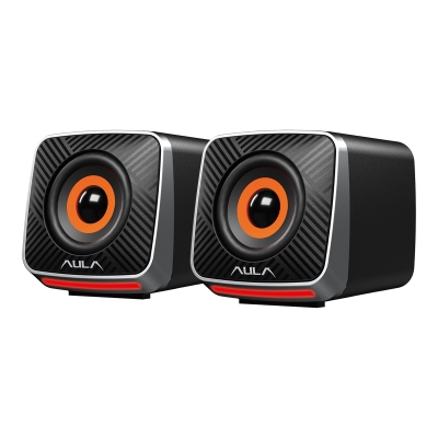 Aula A200 RGB Işıklı Masaüstü Gaming 3.5mm Jack Bilgisayar Pc Hoparlörü - Aula