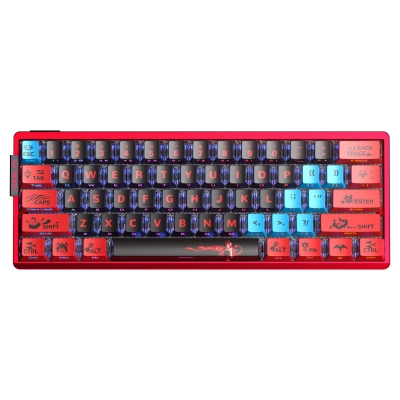 Aula AG60 Max Alüminyum Manyetik Klavye Hall Effect Frostcore Switch 8000Hz RGB TKL Hot Swap Oyuncu Klavyesi Kırmızı - Aula