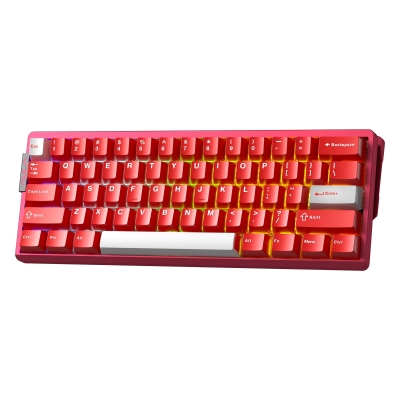 Aula AG60 Pro Alüminyum Manyetik Klavye Hall Effect Aether Switch 8000Hz RGB TKL Hot Swap Oyuncu Klavyesi Kırmızı - 8