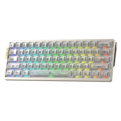 Aula AG60 Pro Alüminyum Manyetik Klavye Hall Effect Aether Switch 8000Hz RGB TKL Hot Swap Oyuncu Klavyesi Şeffaf - 8