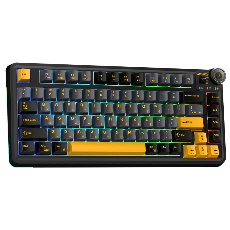 Aula AU75 3 Modlu RGB Hot Swap Mekanik TKL Seiya Switch Kablosuz Makrolu Klavye Siyah - 9