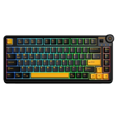 Aula AU75 3 Modlu RGB Hot Swap Mekanik TKL Seiya Switch Kablosuz Makrolu Klavye Siyah - Aula