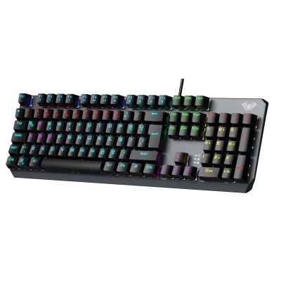 Aula F2066 Blue Switch RGB Makrolu Kablolu Gaming Türkçe Mekanik Oyuncu Klavyesi - 4