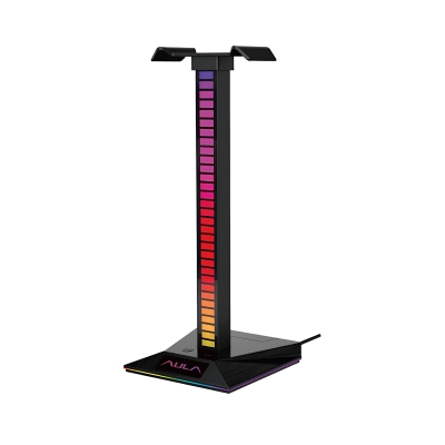 Aula F65 Aux Type-C ve USB-A Hub Özellikli RGB Kulaklık Standı - Aula