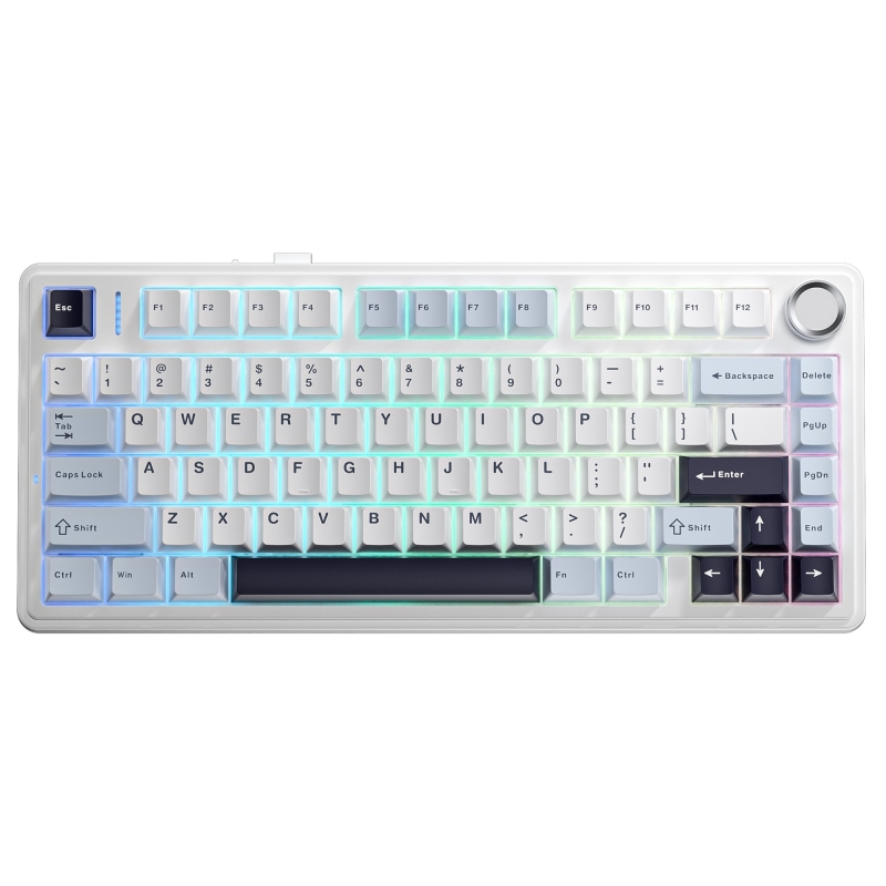 Aula F75 Mekanik RGB TKL Ice Vein Switch Kablosuz Makrolu Hot Swap Klavye Lacivert - 1