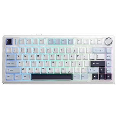 Aula F75 Mekanik RGB TKL Ice Vein Switch Kablosuz Makrolu Hot Swap Klavye Lacivert - Aula