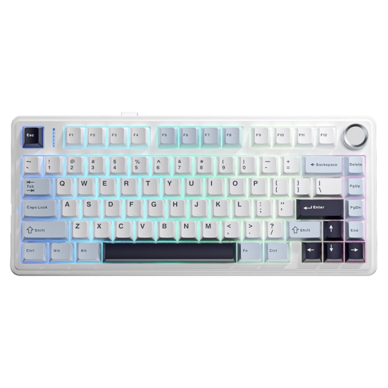 Aula F75 Mekanik RGB TKL Ice Vein Switch Kablosuz Makrolu Hot Swap Klavye Lacivert - 1