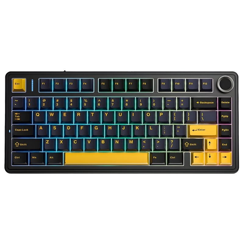 Aula F75 Mekanik RGB TKL Reaper Switch Kablosuz Makrolu Hot Swap Klavye Siyah - 1