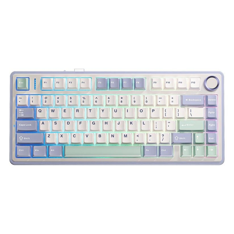 Aula F75 Mekanik RGB TKL Reaper Switch Kablosuz Makrolu Hot Swap Klavye Pastel - 2
