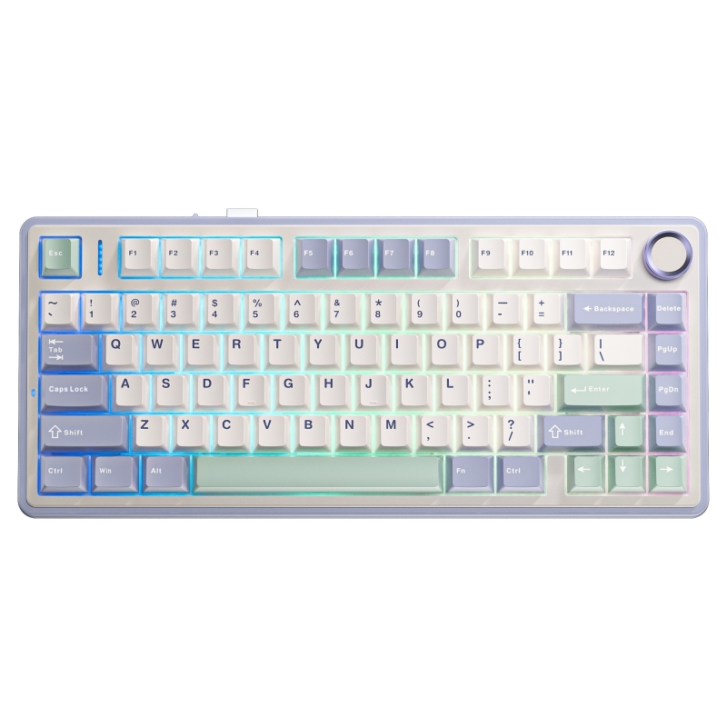 Aula F75 Mekanik RGB TKL Reaper Switch Kablosuz Makrolu Hot Swap Klavye Pastel - 1