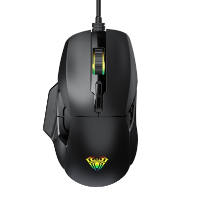Aula F815 12800DPI Rainbow 7 Tuşlu Makro Optik Gaming Oyuncu Mouse - Aula