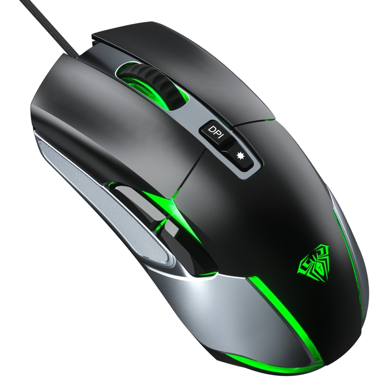 Aula F816 RGB Efektli 12800DPI Kablolu Optik Gaming Oyuncu Mouse - 1