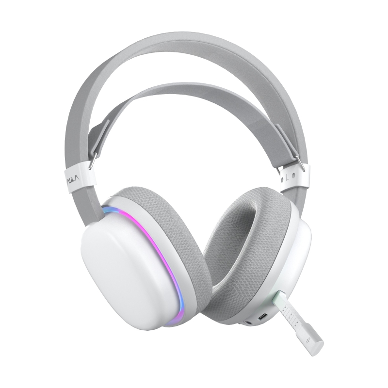 Aula G7 Tri Mode Kablosuz RGB Gaming Mikrofonlu Oyuncu Kulaklığı 40mm Driver Gürültü Engelleyici Mikrofonlu Kulaklık Beyaz - 8