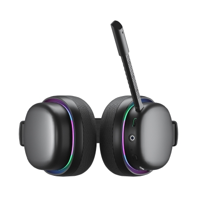 Aula G7 Tri Mode Kablosuz RGB Gaming Mikrofonlu Oyuncu Kulaklığı 40mm Driver Gürültü Engelleyici Mikrofonlu Kulaklık Siyah - 9