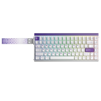 Aula Hero 84 He Manyetik Klavye Rapid Trigger Black King Switch 8000Hz RGB Neon TKL Hot Swap Oyuncu Klavyesi Beyaz - 7