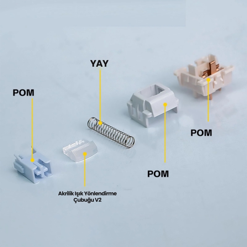 Aula Leobog Barbie Lineer Mekanik Switch 100 Adet - 4