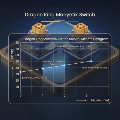 Aula Leobog Dragon King Manyetik Switch 20 Adet - 3