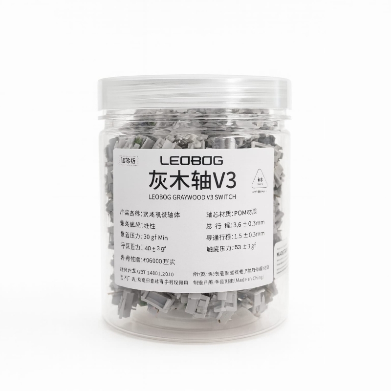 Aula Leobog Gray Wood V3 Lineer Mekanik Switch 100 Adet - 9