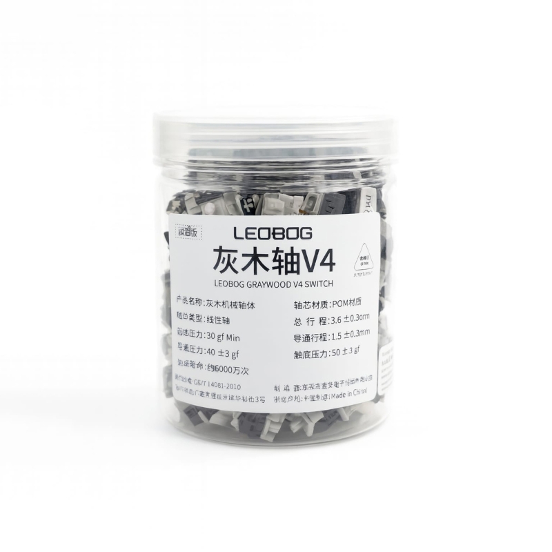 Aula Leobog Gray Wood V4 Lineer Mekanik Switch 100 Adet - 7