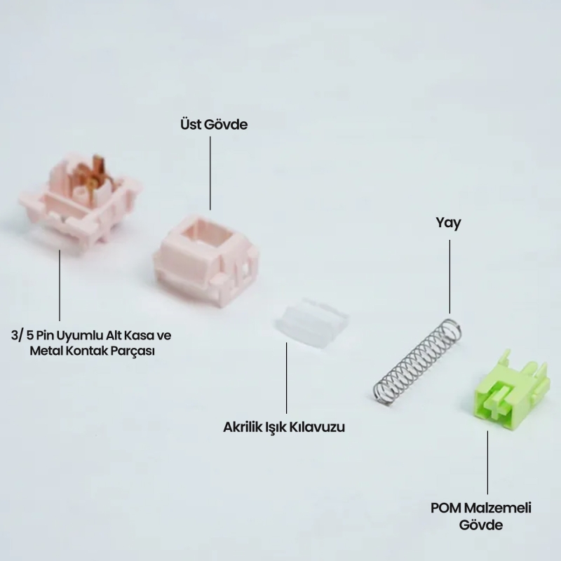 Aula Leobog Huatian Lineer Mekanik Switch 100 Adet - 4