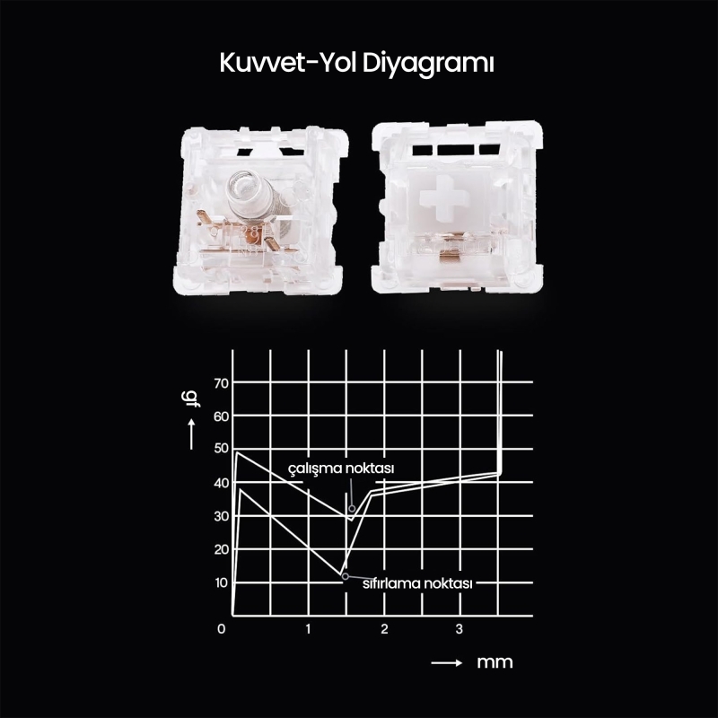 Aula Leobog Ice Soul Tactile Mekanik Switch 100 Adet - 5