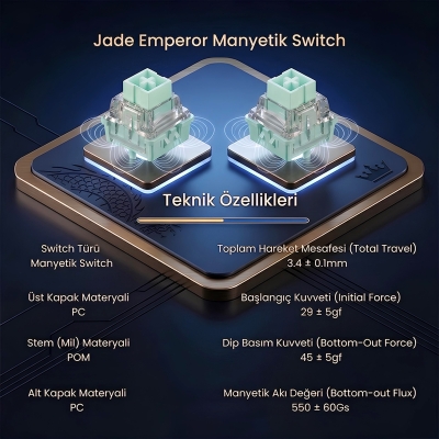 Aula Leobog Jade Emperor Manyetik Switch 20 Adet - 2