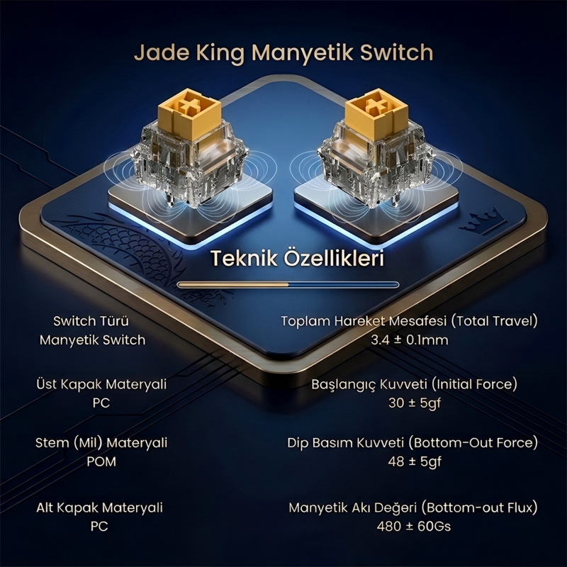Aula Leobog Jade King Manyetik Switch 20 Adet - 2