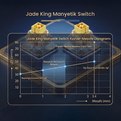 Aula Leobog Jade King Manyetik Switch 20 Adet - 3