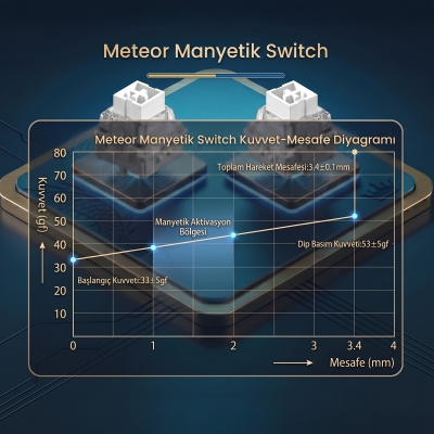 Aula Leobog Meteor Manyetik Switch 20 Adet - 3