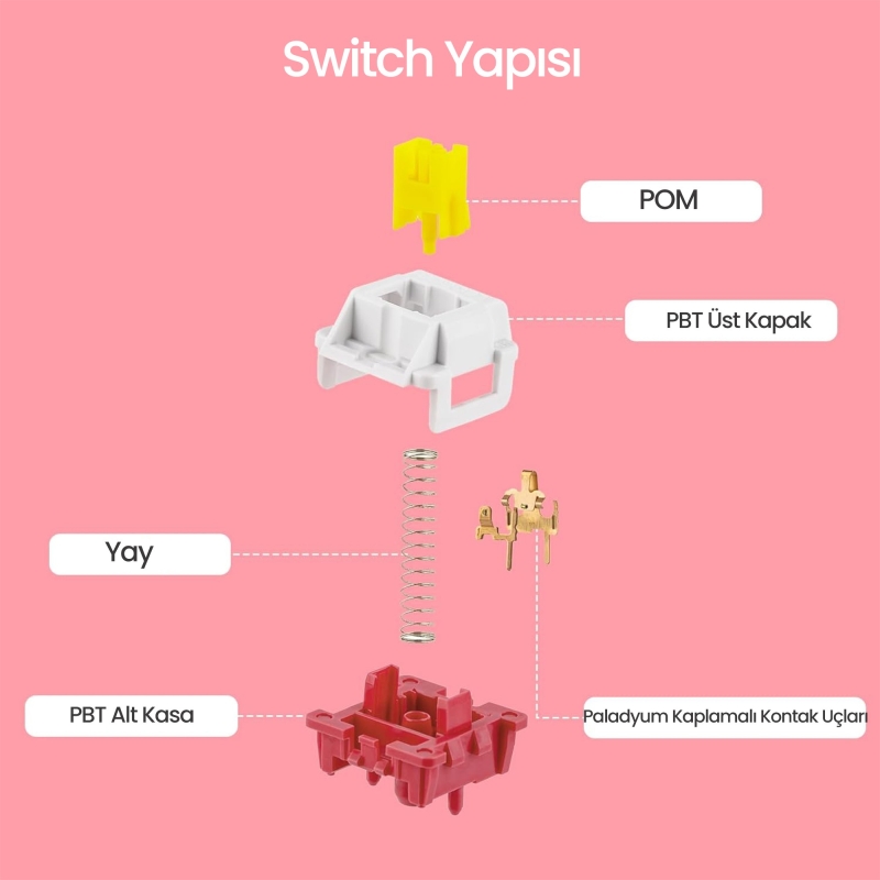 Aula Leobog Nimbus V3 Lineer Mekanik Switch 80 Adet - 4