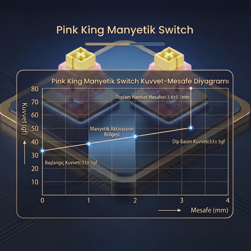 Aula Leobog Pink King Manyetik Switch 20 Adet - 3