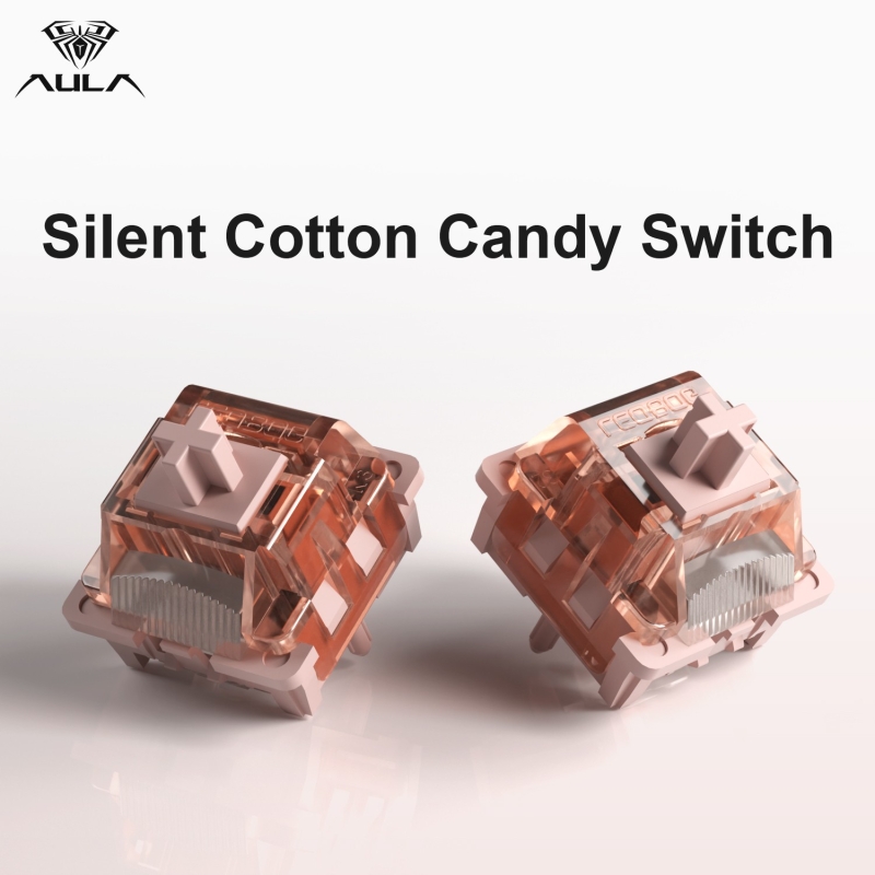 Aula Leobog Silent Cotton Candy Lineer Mekanik Switch 100 Adet - 4