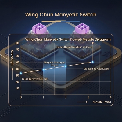 Aula Leobog Wing Chun Manyetik Switch 20 Adet - 3