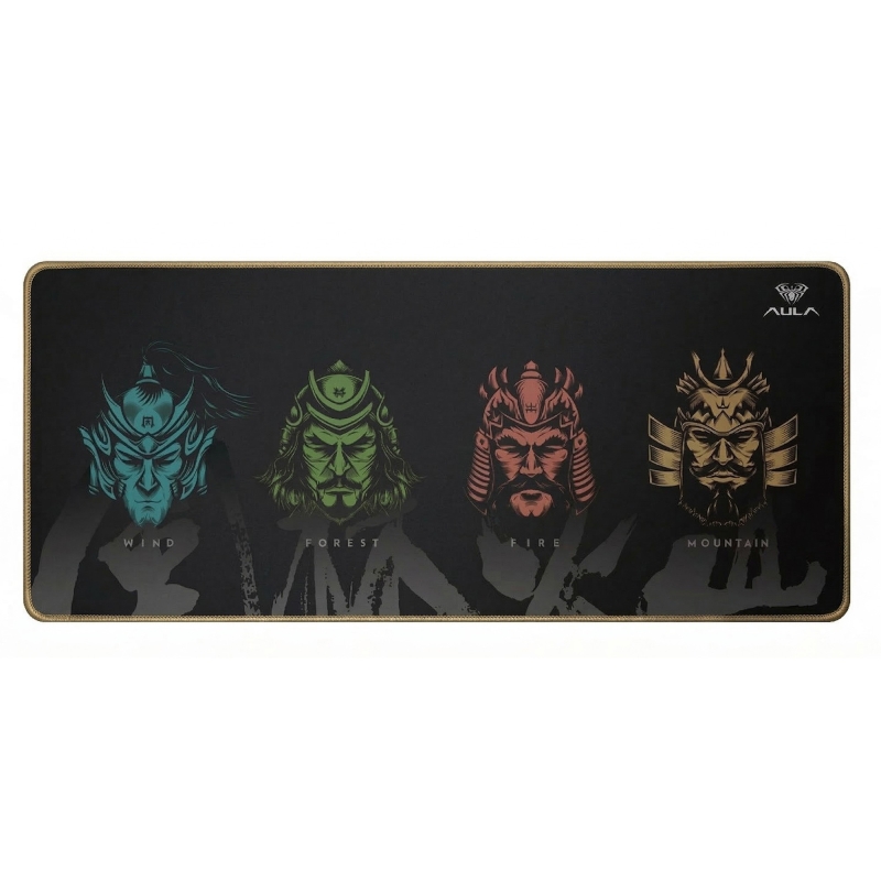 Aula MP-WFFM 70x30cm Kaymaz Tabanlı Gaming Oyuncu Mousepad Siyah - 1