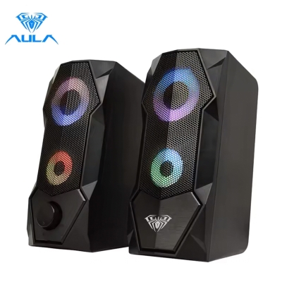Aula N-301 10W Masaüstü RGB Gaming Oyuncu PC 1+1 Speaker Hoparlör - Aula