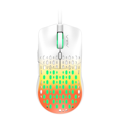 Aula S11 Pro 3600DPI RGB Optik Gaming Mouse Turuncu - Aula