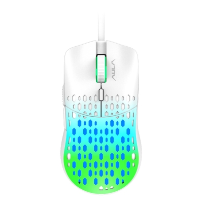 Aula S11 Pro 3600DPI RGB Optik Gaming Mouse Yeşil - Aula