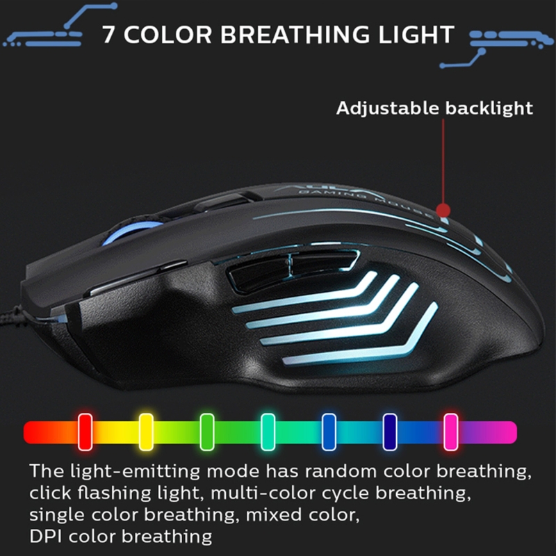 Aula S18 6400DPI RGB 7 Programlanabilir Tuş 1000Hz Gaming Oyuncu Mouse - 4