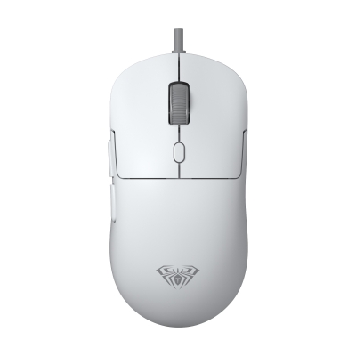 Aula S35 7200 DPI RGB Efektli Makrolu USB Kablolu Gaming Oyuncu Mouse Beyaz - Aula
