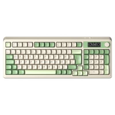 Aula S99 Pro Retro RGB Gaming 3 Modlu Bluetooth/2.4GHz/USB-C Kablosuz Makrolu Türkçe Q Klavye Yeşil - Aula