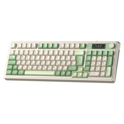 Aula S99 Pro Retro RGB Gaming 3 Modlu Bluetooth/2.4GHz/USB-C Kablosuz Makrolu Türkçe Q Klavye Yeşil - 7