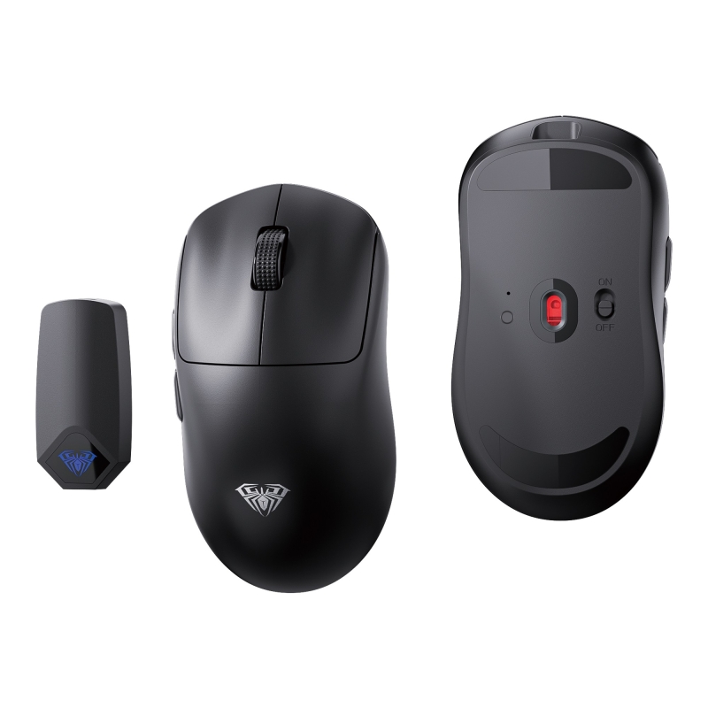 Aula SC800 Lightweight PAW3395 Sensör 26000 DPI 8000Hz Kablolu ve Kablosuz Gaming Oyuncu Mouse Siyah - 2