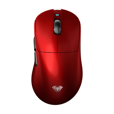 Aula SC900 Max PAW3950 Sensör 30000 DPI 8000Hz Kablolu ve Kablosuz Gaming Oyuncu Mouse Kırmızı - 1