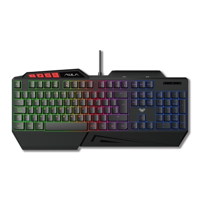 Aula T650 4'in1 Gaming Set RGB Kablolu Membran Klavye 3600 DPI Mouse Mikrofonlu Oyuncu Kulaklığı ve Mousepad - 8