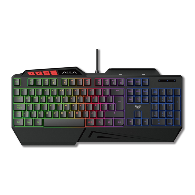 Aula T650 4'in1 Gaming Set RGB Kablolu Membran Klavye 3600 DPI Mouse Mikrofonlu Oyuncu Kulaklığı ve Mousepad - 8