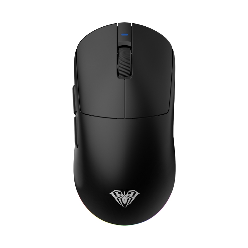 Aula V9 Pro Plus 26000 DPI PAW3395 Sensör 8000Hz Tri-Mode Kablosuz Oyuncu Mouse RGB Omron Switch Lightweight E-Spor Gaming Mouse Siyah - 1