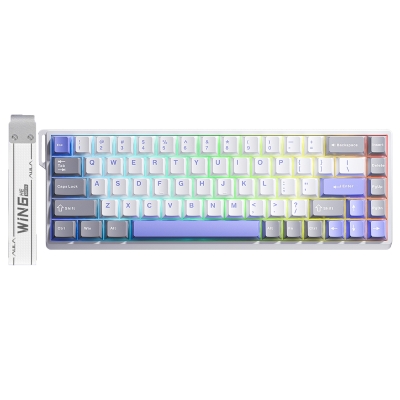 Aula Win68 He Max Manyetik Klavye Rapid Trigger Wing Chun Switch 8000Hz RGB TKL Hot Swap Oyuncu Klavyesi Mavi - Aula