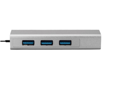 Bix BX06HB USB 3.0 1000Mbps Ethernet Adaptörü ve 3 Portlu USB 3.0 Çoklayıcı Hub - 1