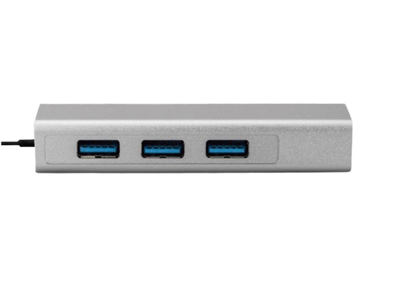 Bix BX06HB USB 3.0 1000Mbps Ethernet Adaptörü ve 3 Portlu USB 3.0 Çoklayıcı Hub - 1