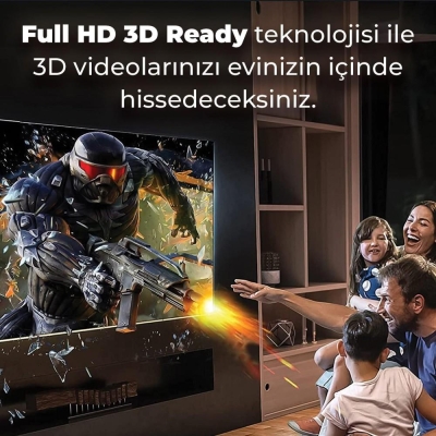 Bix 4K@60Hz 18 Gbps Veri Aktarım Destekli Yüksek Hızlı HDMI 2.0 & Ethernet Kablosu 3 Metre - 3